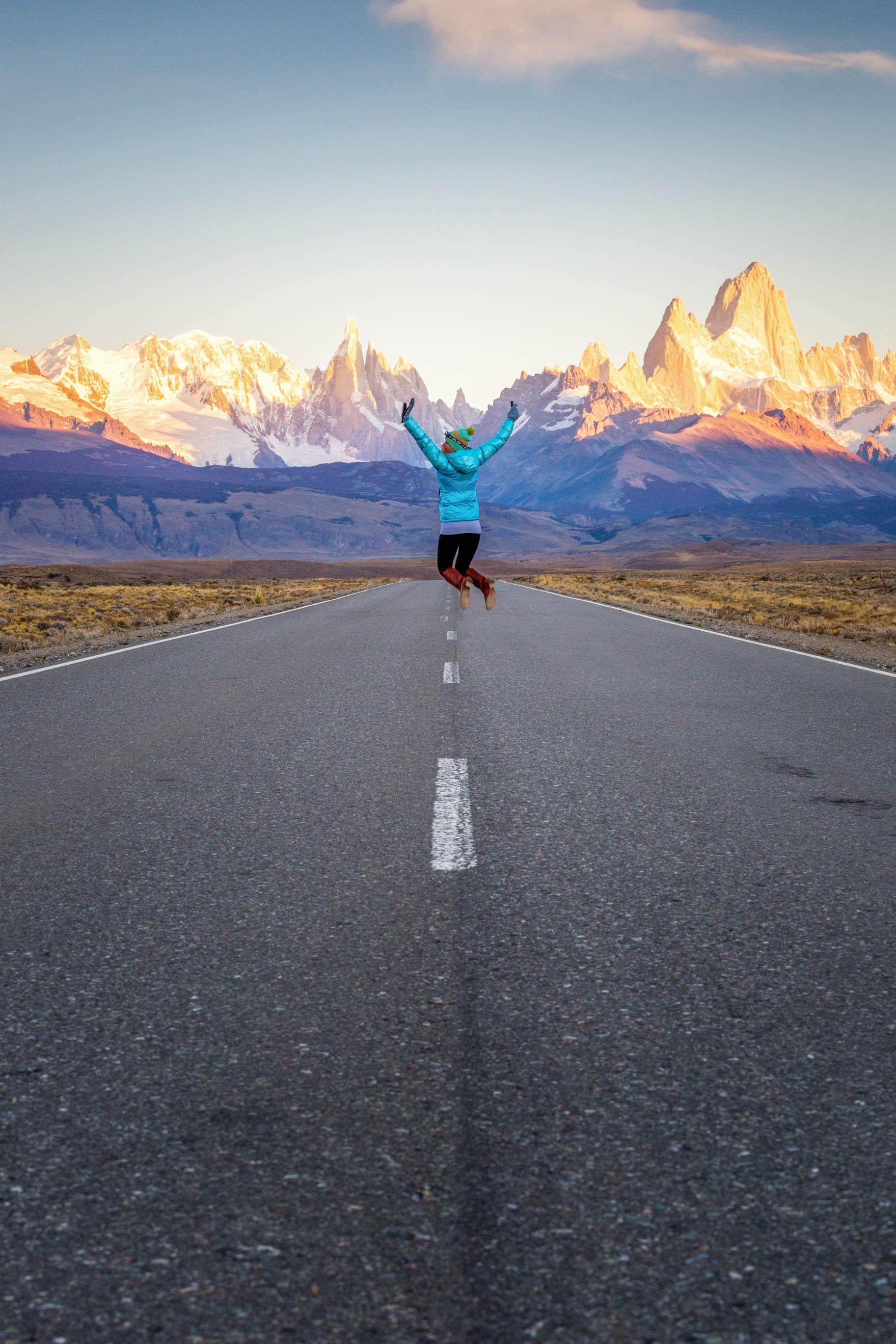 Photograph Fitz Roy and Cerro Torre from Route 40