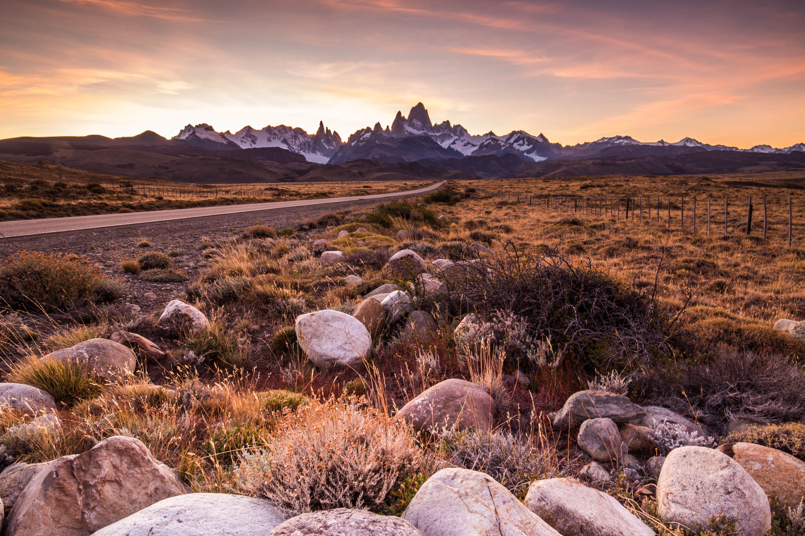 Photograph Fitz Roy and Cerro Torre from Route 40