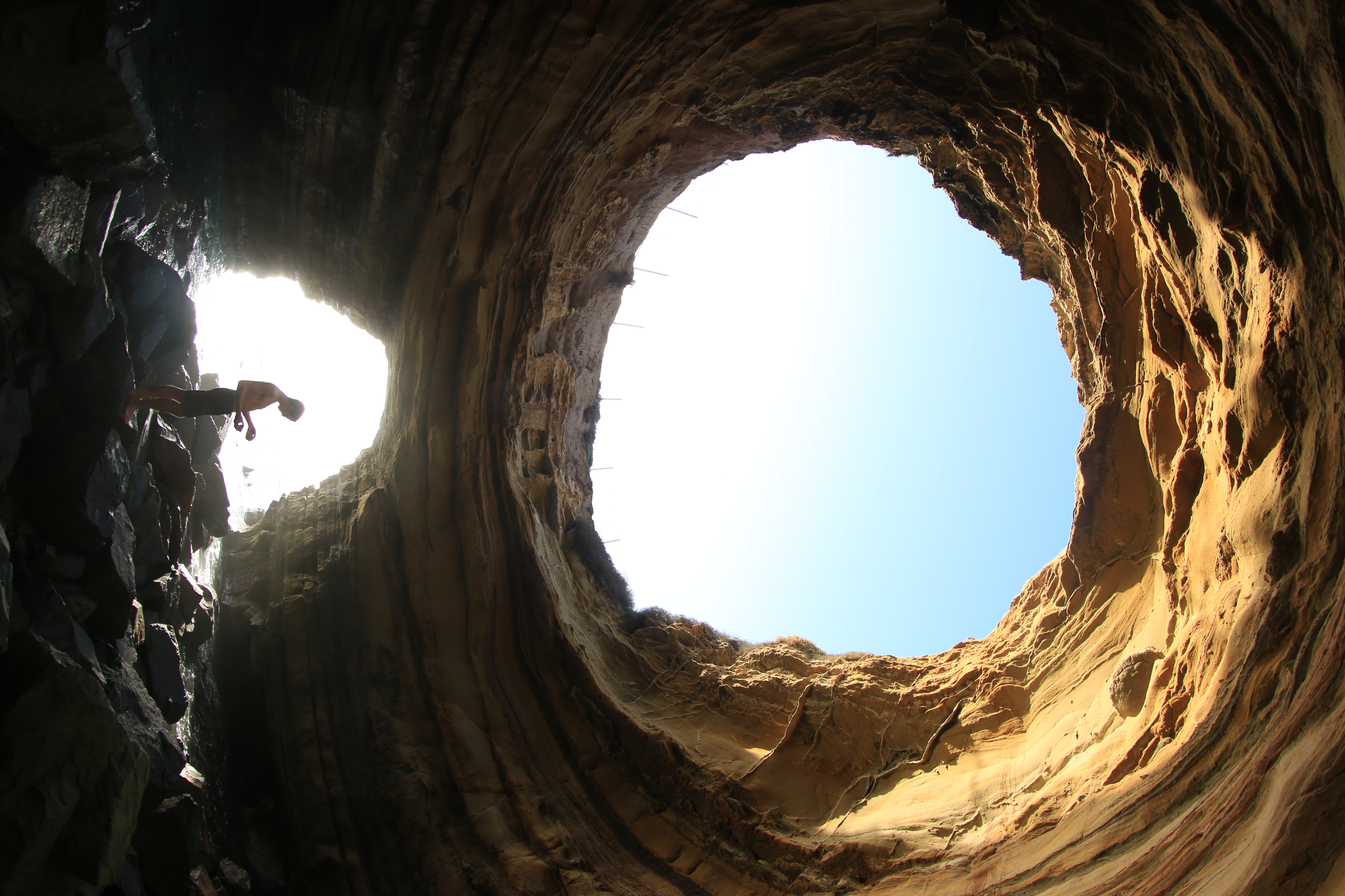 Explore Sunset Cliffs Open Ceiling Cave, San Diego, California