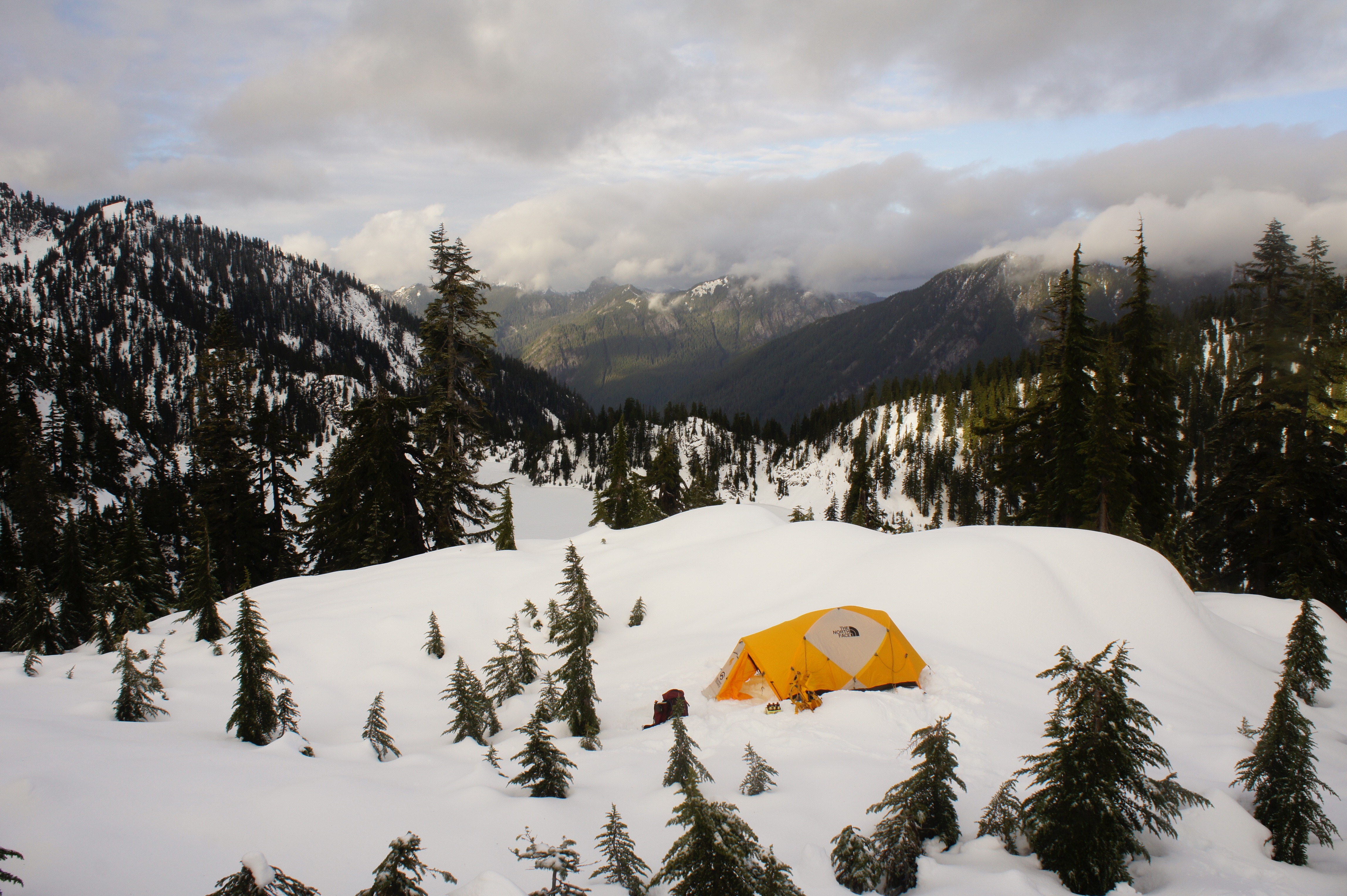 Winter Camping at Snow Lake