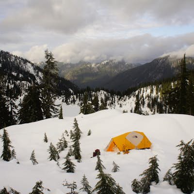 Winter Camping at Snow Lake