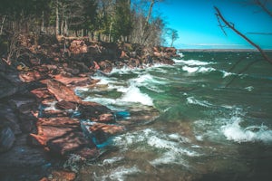 Hike the Point Trail at Big Bay State Park