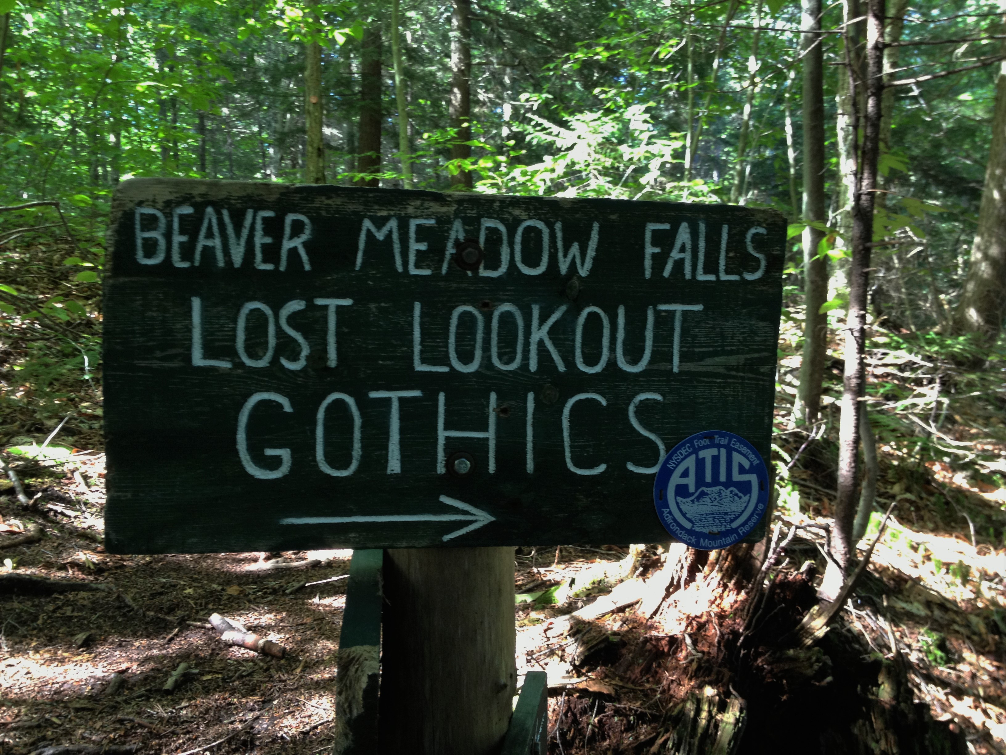 Gothics Mountain, Pyramid Peak, and Sawteeth Mountain via Beaver Meadow Falls 