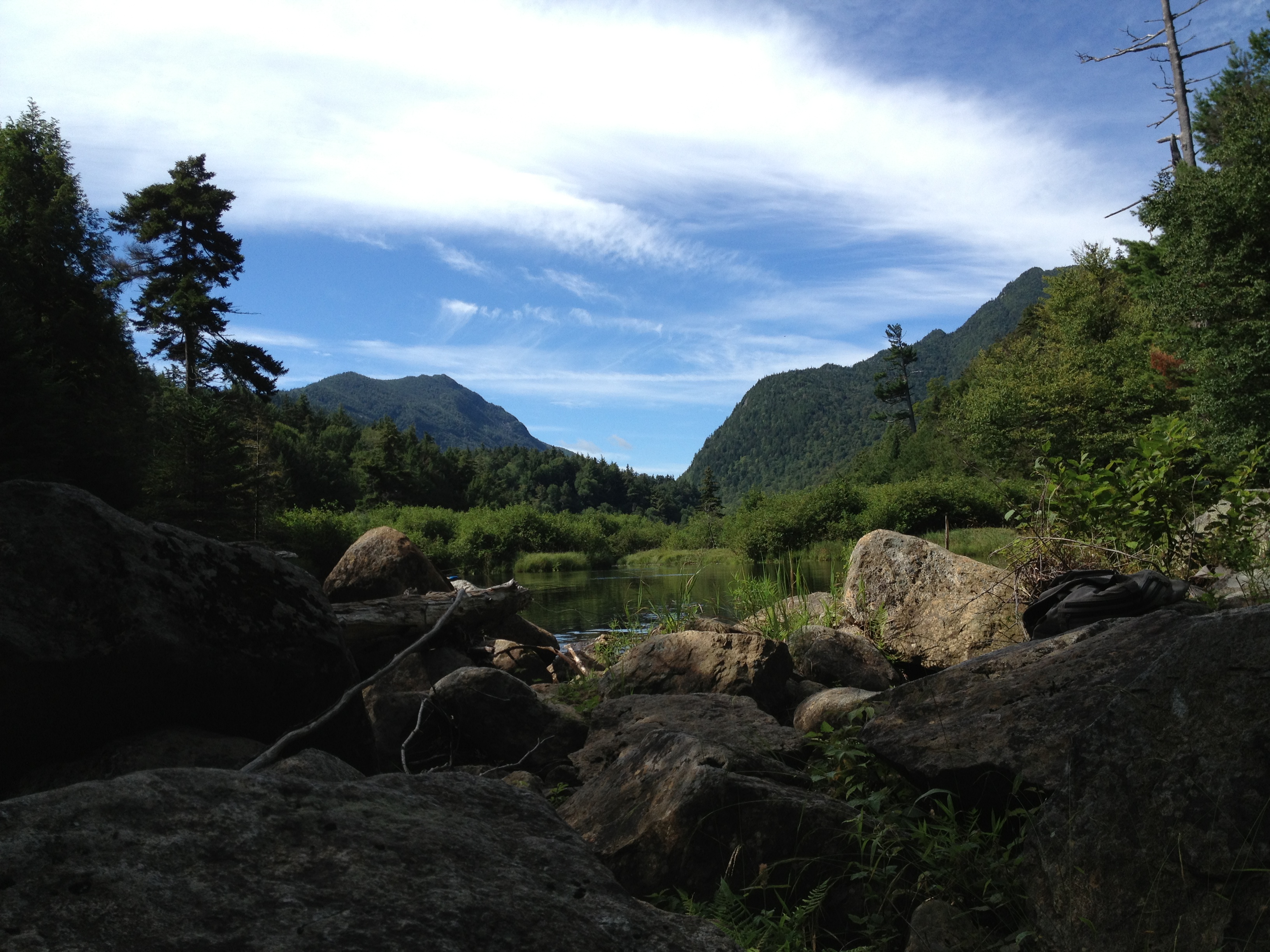 Gothics Mountain, Pyramid Peak, and Sawteeth Mountain via Beaver Meadow Falls 
