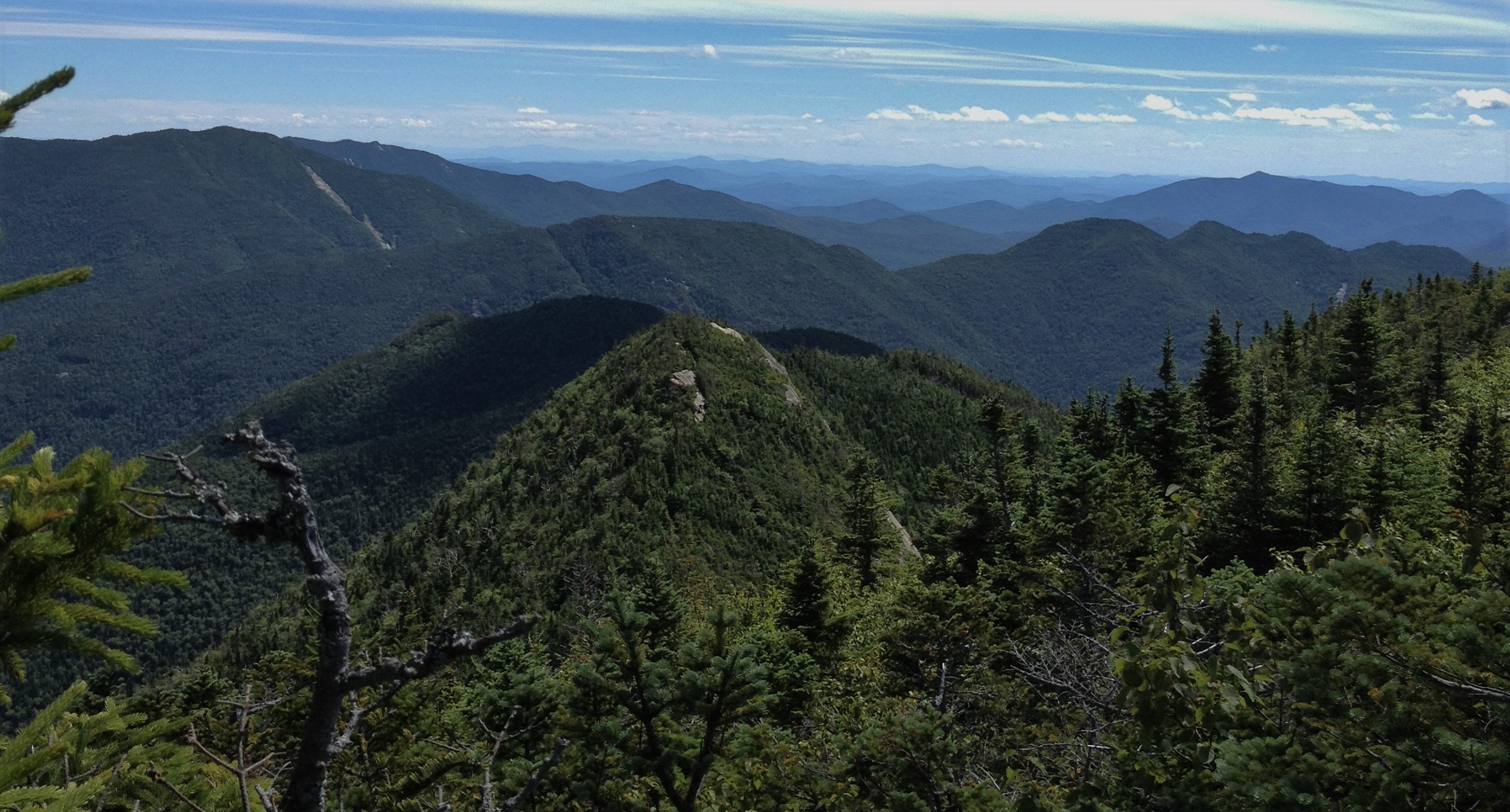 Gothics Mountain, Pyramid Peak, and Sawteeth Mountain via Beaver Meadow Falls 