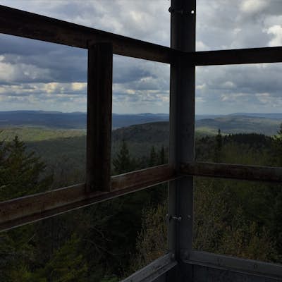 Hike to Owls Head Mountain Fire Tower in Sargent Ponds Wild Forest 