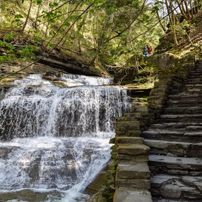 Hike the Gorge Trail at Buttermilk Falls