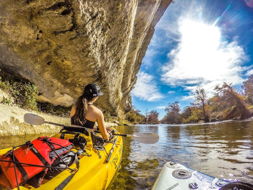 Paddle Guadalupe River at Berghiem, Boerne, Texas