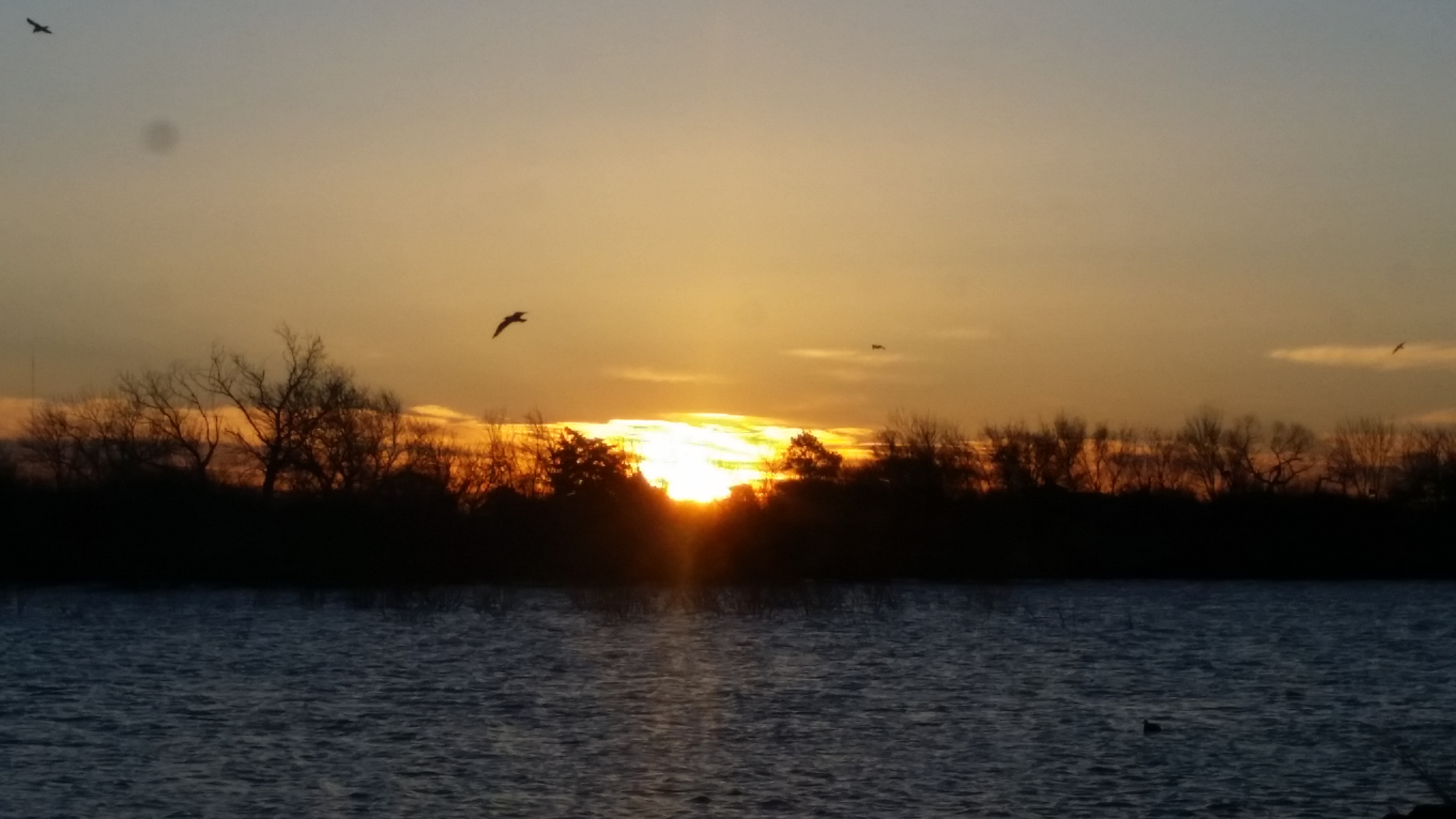 Run along the Shore of Lake Hefner