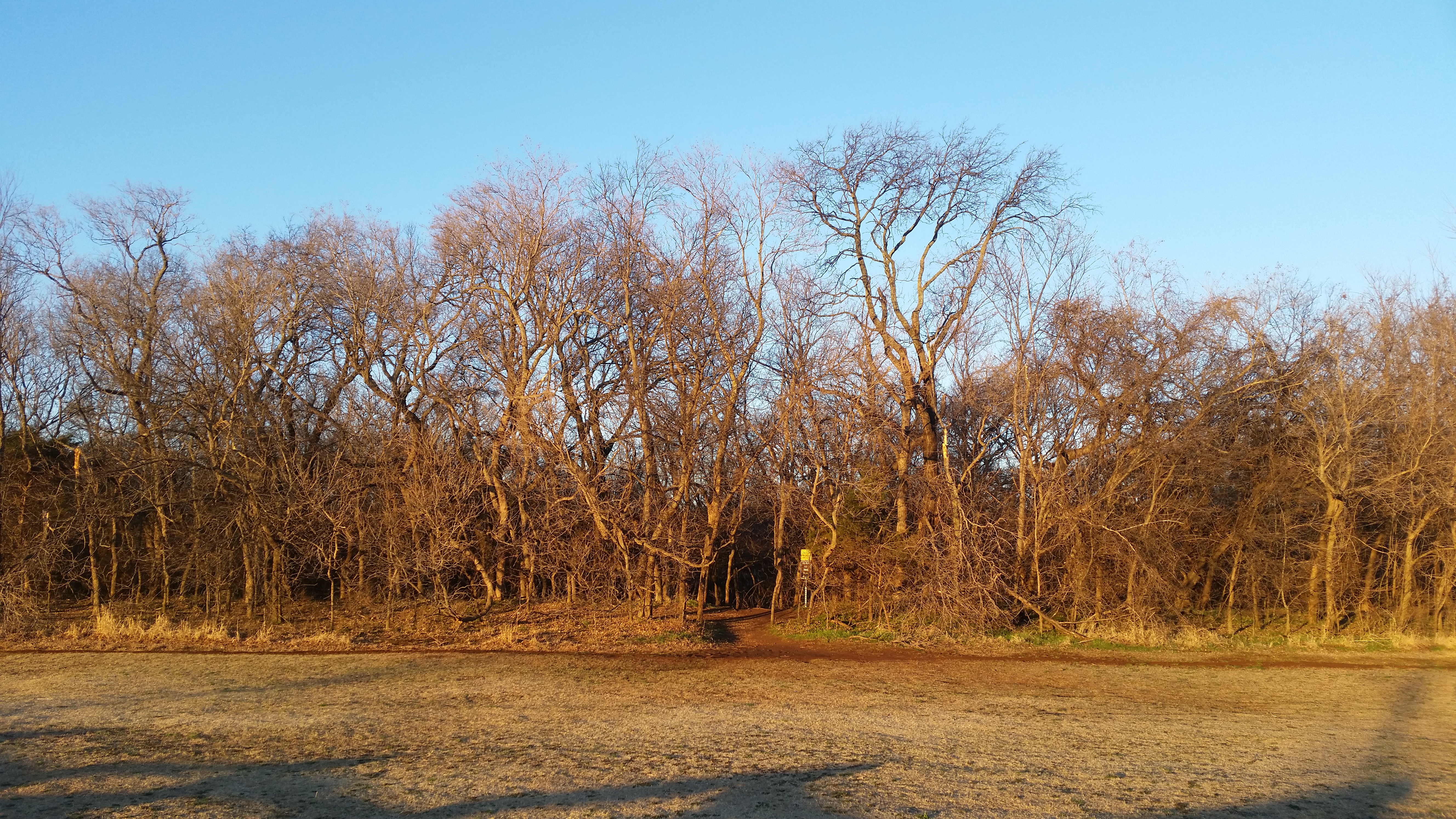 Run through Bluff Creek Park in Oklahoma City