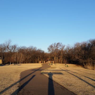 Run through Bluff Creek Park in Oklahoma City