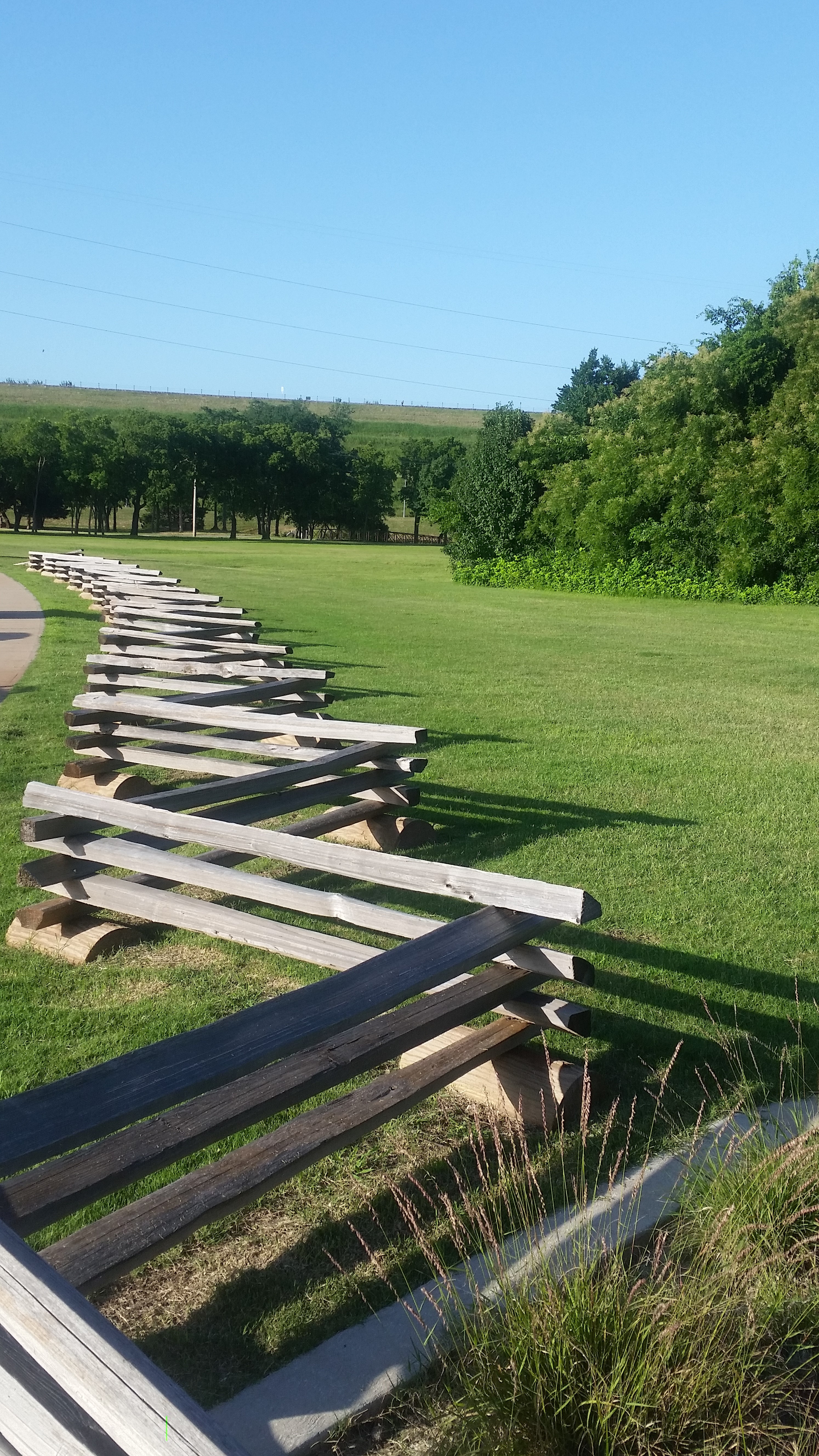 Run through Bluff Creek Park in Oklahoma City