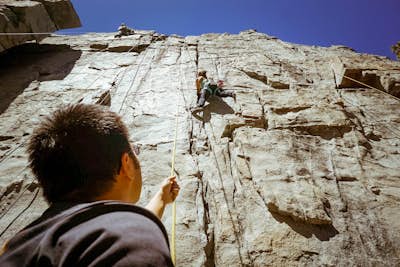Rock Climb the 90ft. Wall