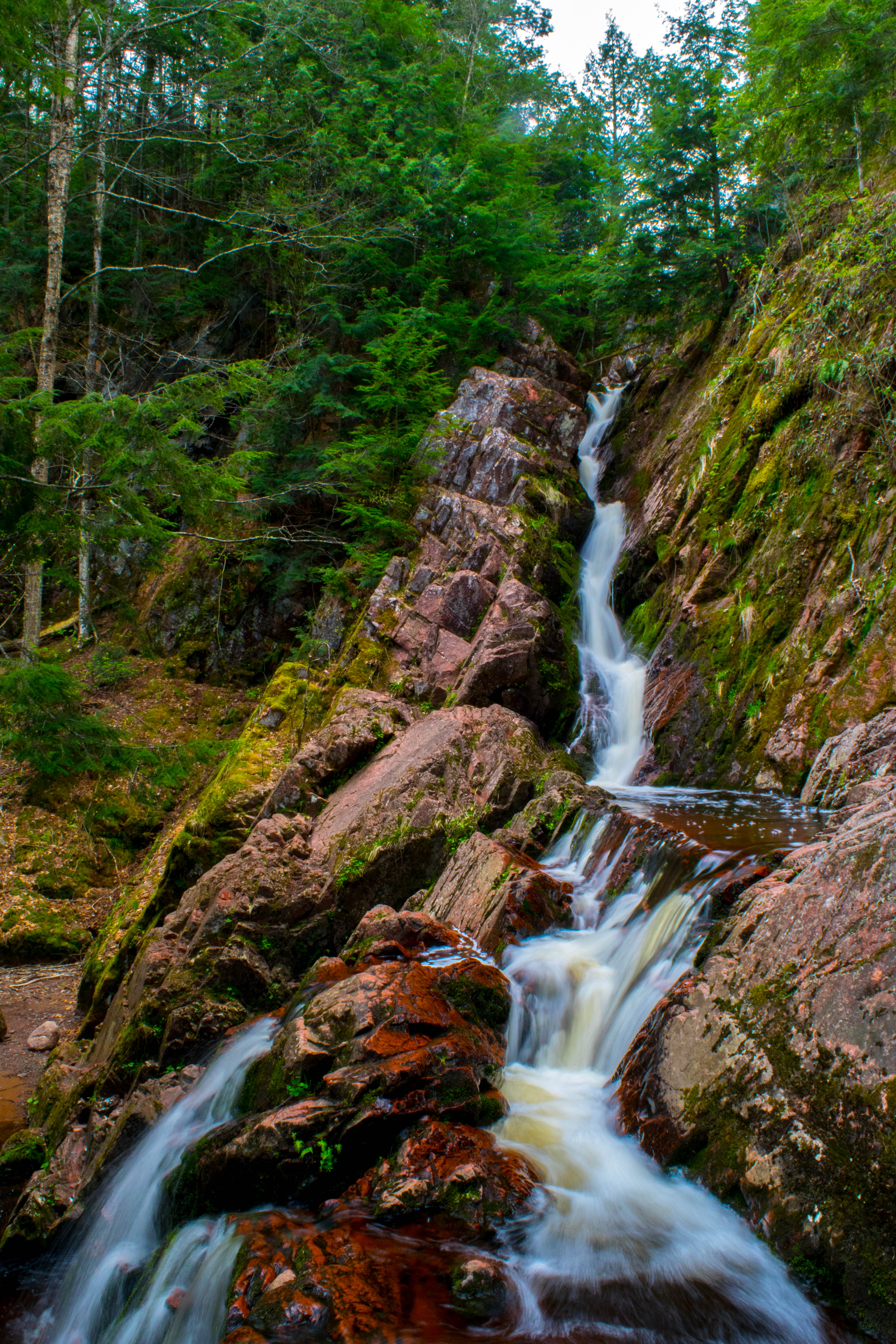 Hike to Falls, Marengo, Wisconsin