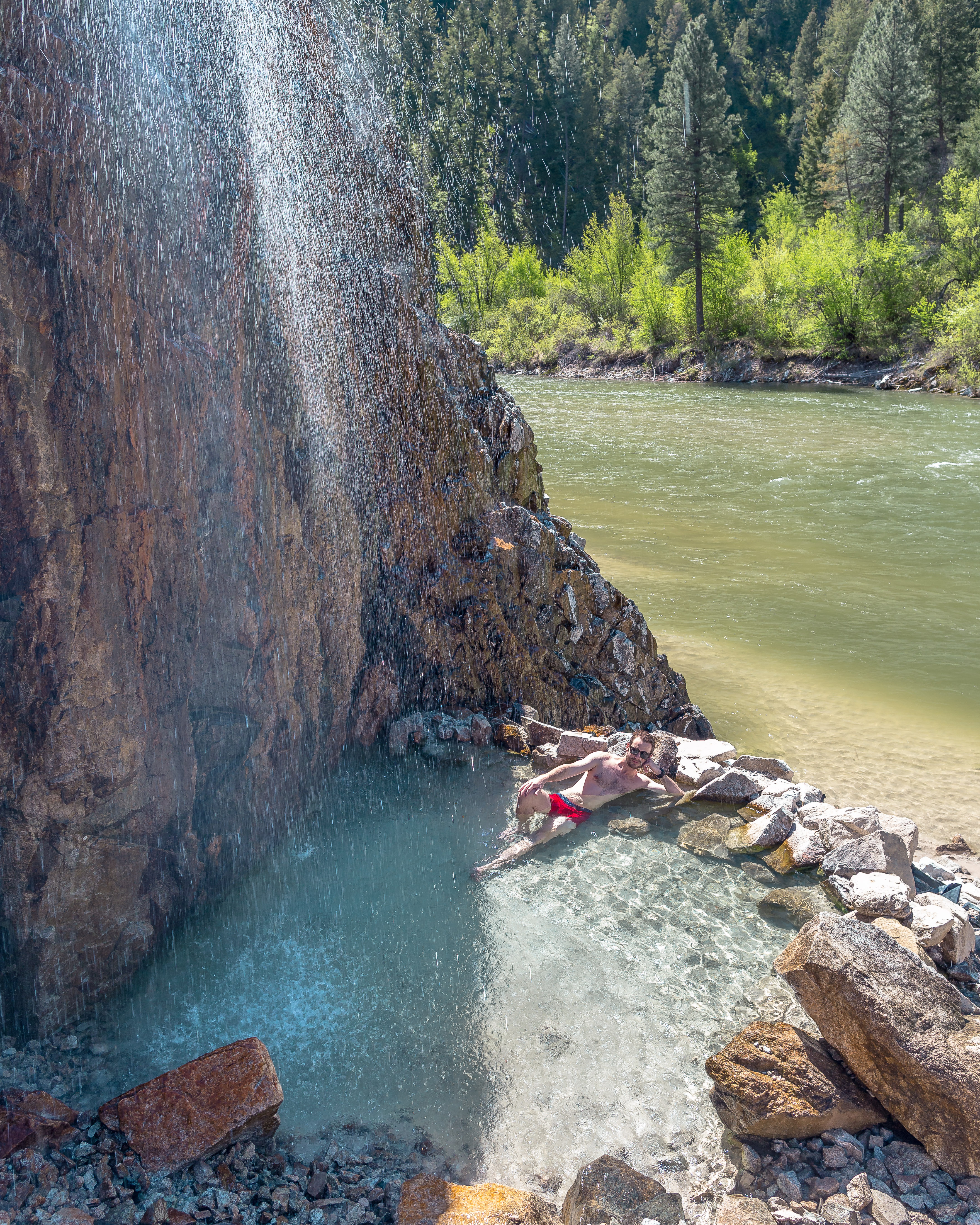 Soak in Pine Flats Hot Springs, Lowman, Idaho