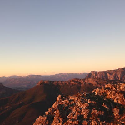 Backpack and Camp on Stellenbosch Mountain
