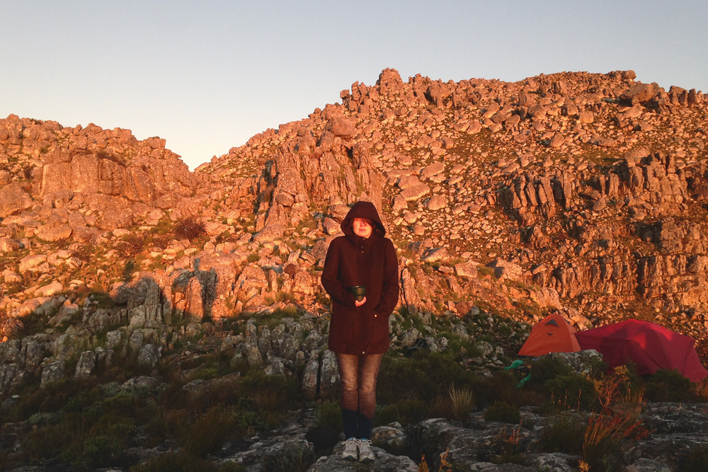 Backpack and Camp on Stellenbosch Mountain