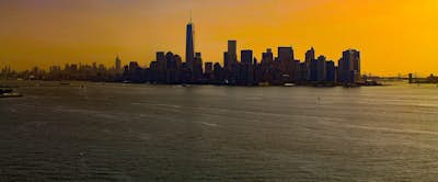 Photograph New York City from Liberty Island