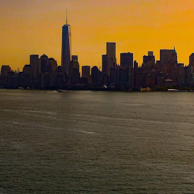 Photograph New York City from Liberty Island
