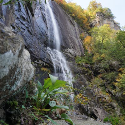 Hike to Hickory Nut Falls at Chimney Rock