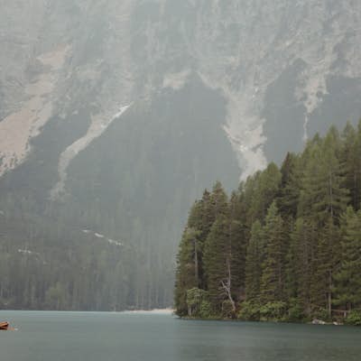 Hike and Canoe at Lago Di Braies 