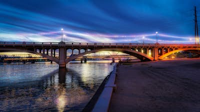 Catch a Sunset from Tempe Town Lake and the Mill Avenue Bridge