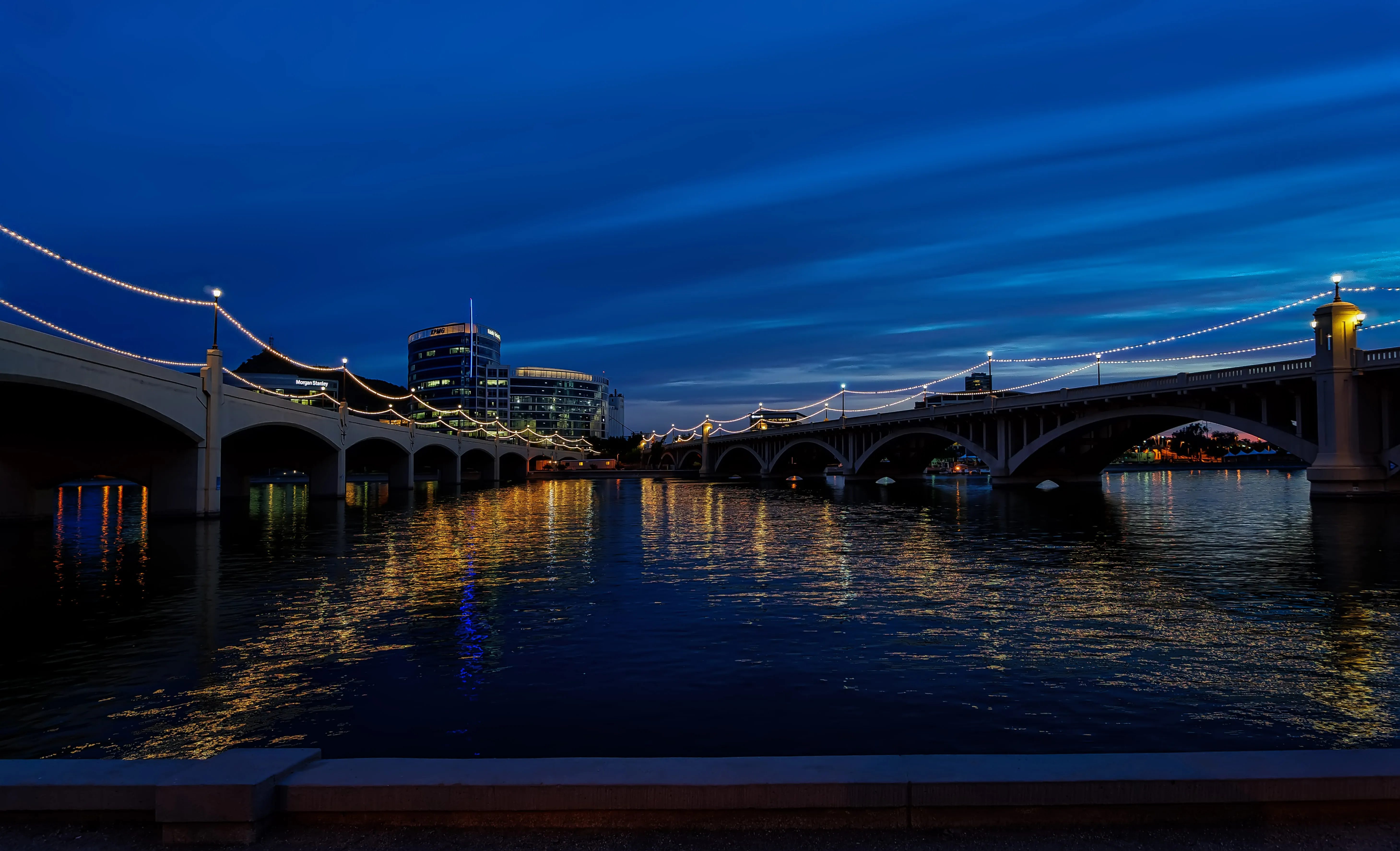 Tempe Town Lake and the Mill Avenue Bridge