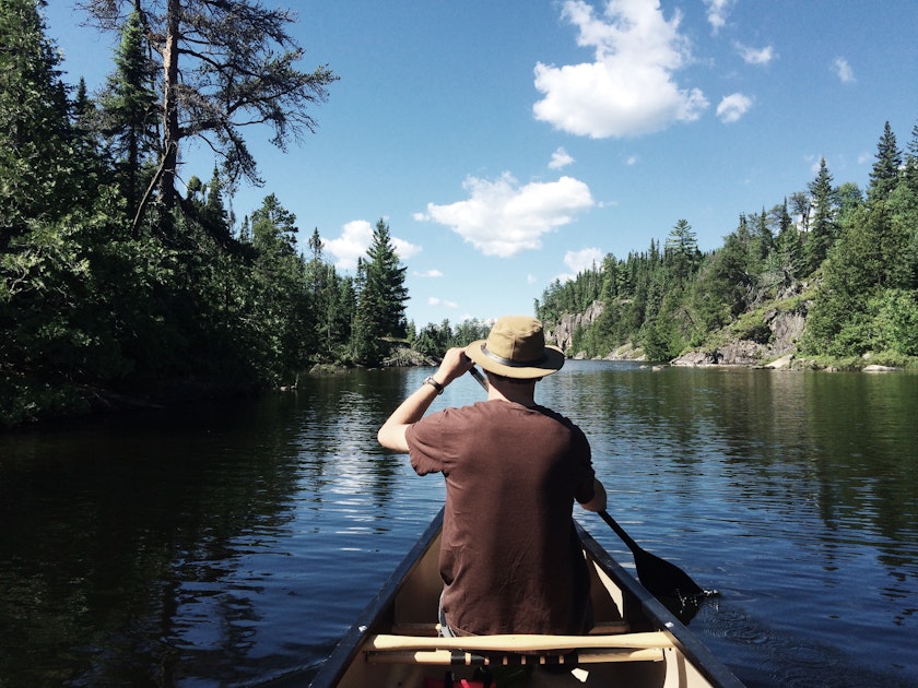 Canoe to the Palisades on Seagull Lake in the BWCA , Seagull Lake Boat Launch at Trail's End