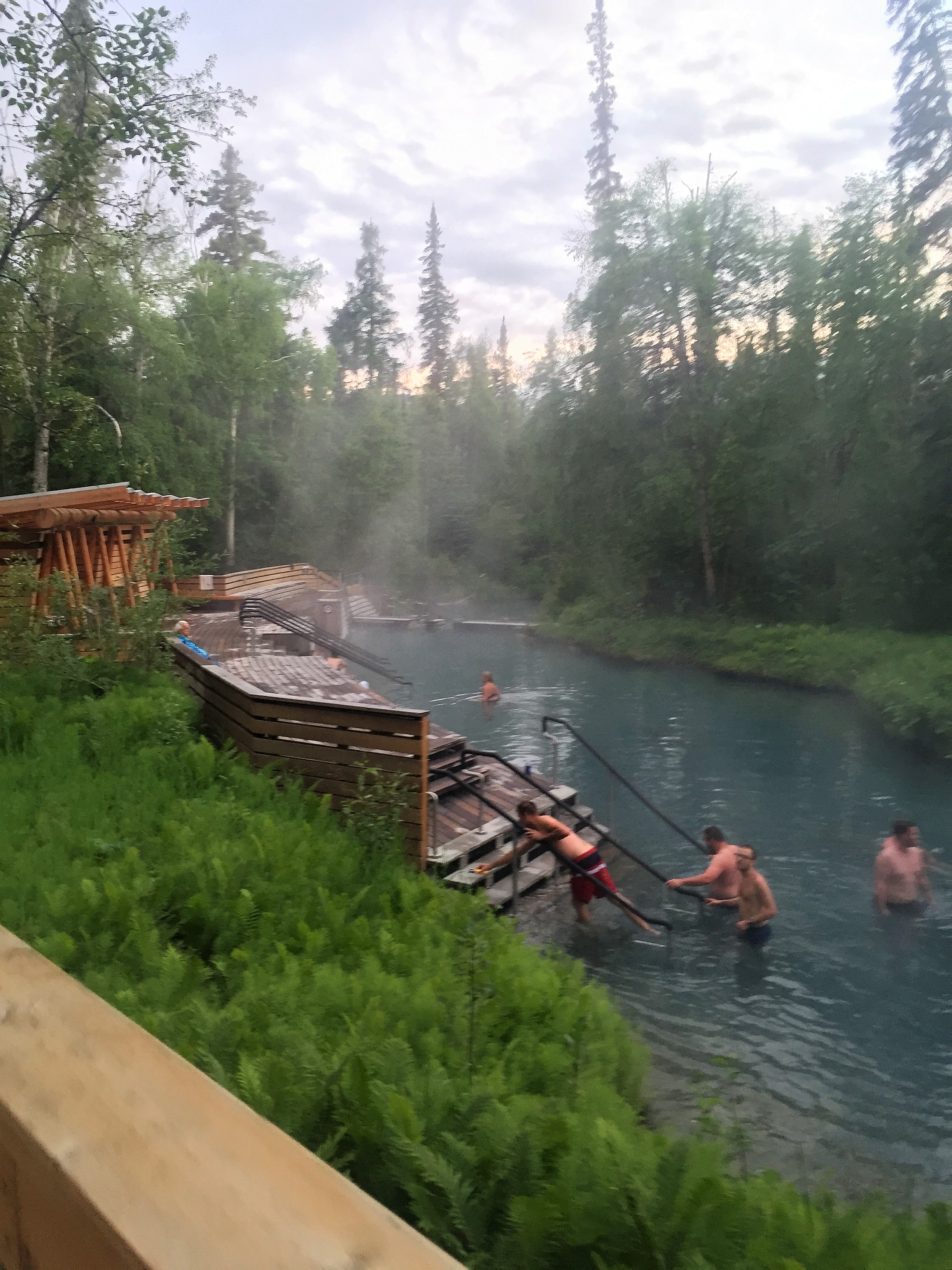 Relax at Liard River Hot Springs