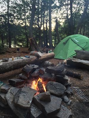 Camp at Porcupine Lake