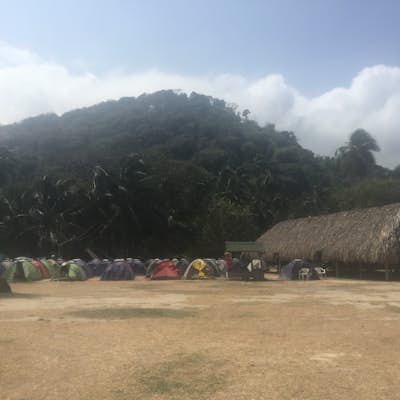 Camp at the Beach in Parque Nacional Natural Tayrona