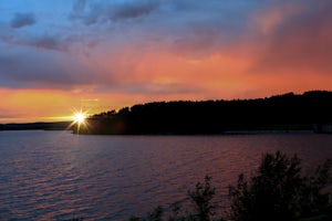 Watch a Sunset at Wachusett Reservoir