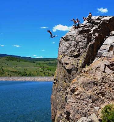 Cliff Jump at Green Mountain Reservoir 