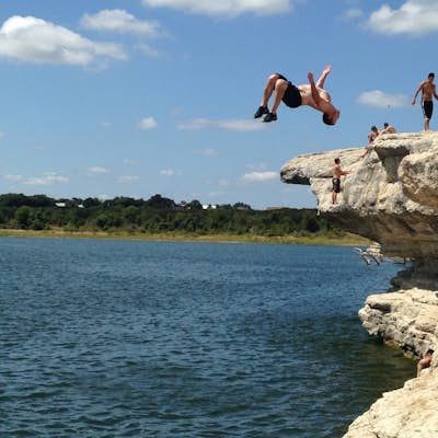 Cliff Jump at Lake Whitney