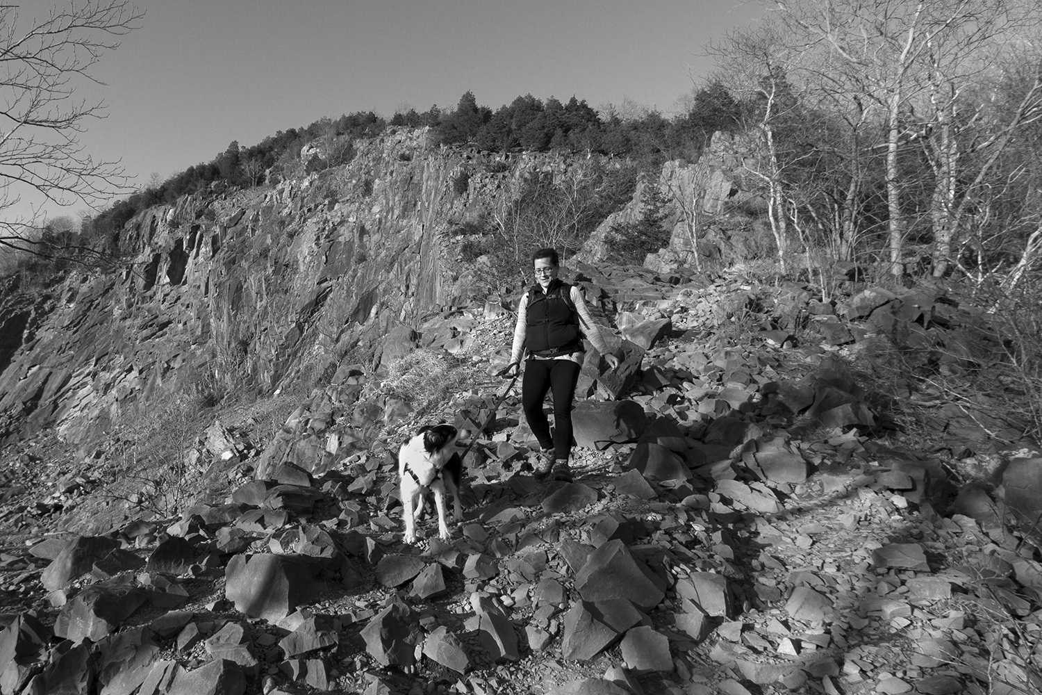 Hike the Mill River Trail to the Blue Trail at Sleeping Giant SP