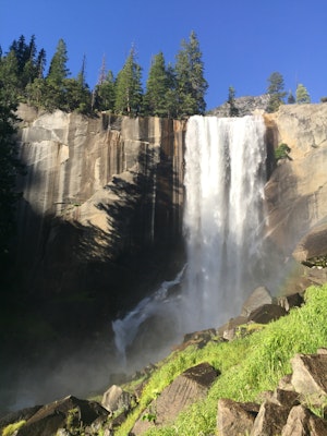 Hike the Mist Trail to Vernal Falls in Yosemite NP, Vernal Falls Trailhead