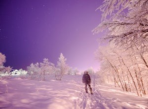 Hike in the Winter Wonderland of Midnattsolstigen