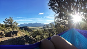 Camp in Browns Canyon Wilderness Study Area