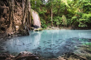 Hike to Erawan Waterfall