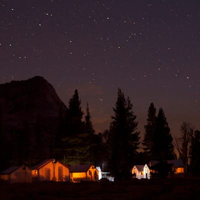 Camp at Vogelsang High Sierra Camp