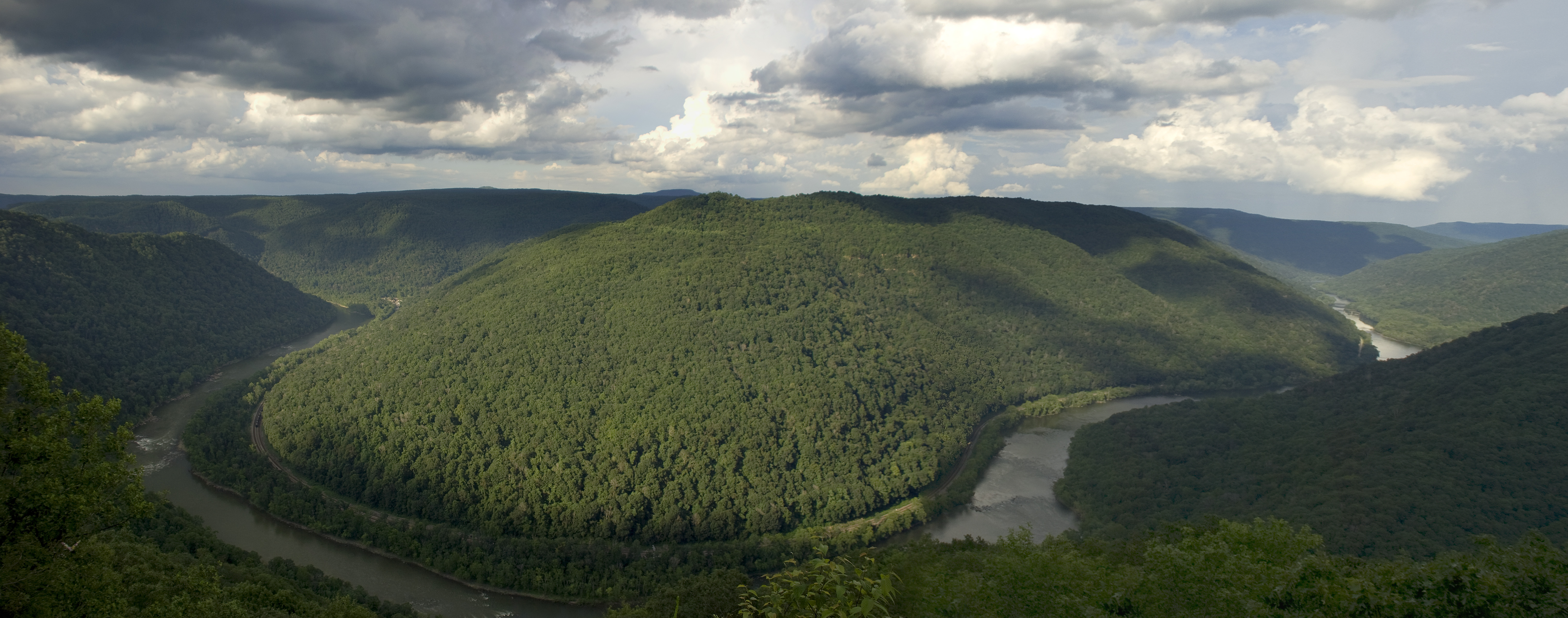 Grandview Overlook in the New River Gorge