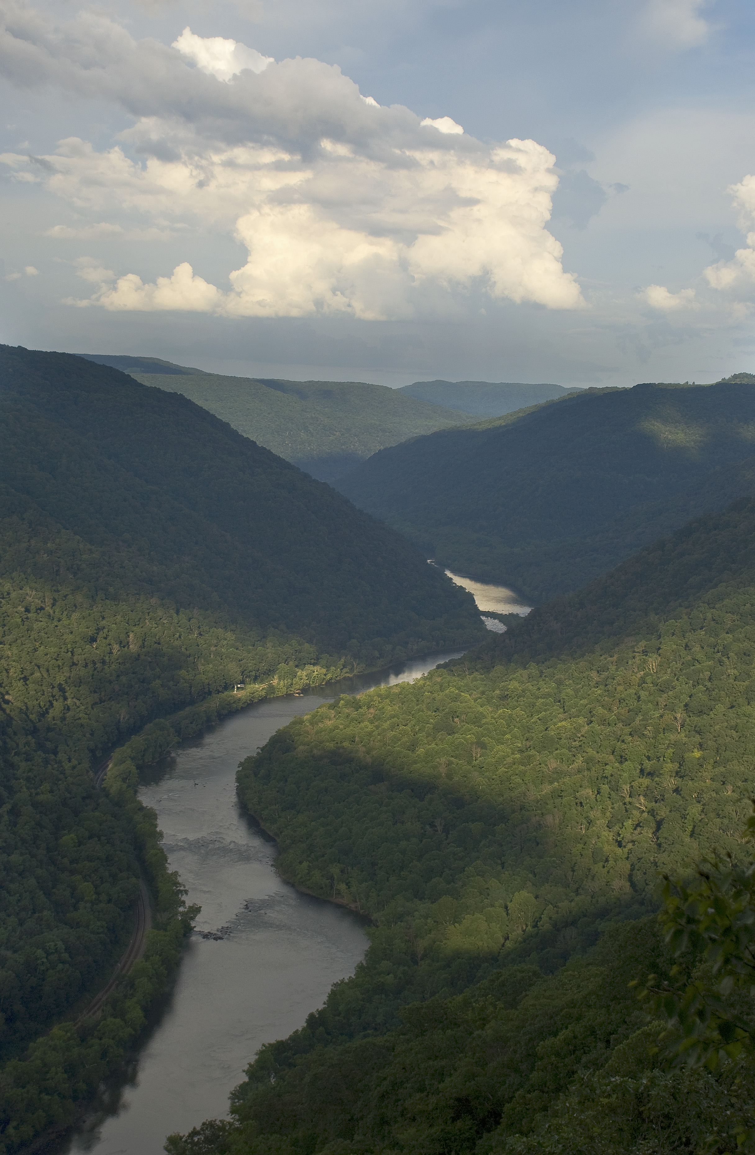 Grandview Overlook in the New River Gorge