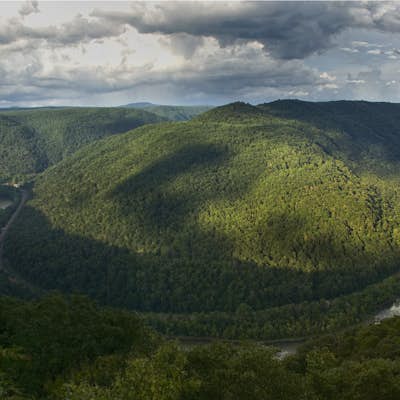 Grandview Overlook in the New River Gorge