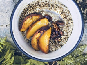 Warming Honey Oats for Cool Camp Morning Breakfast