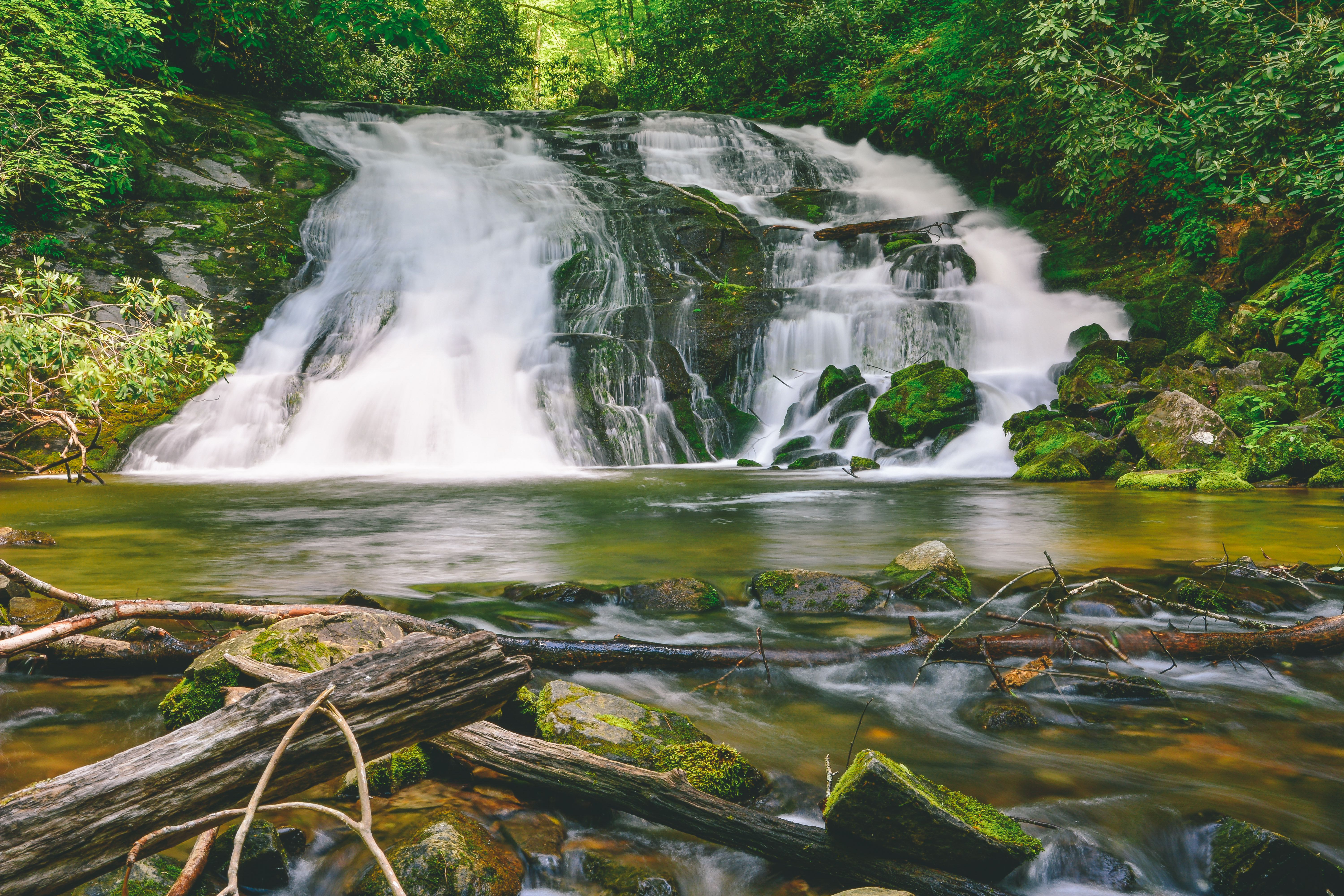 Tom Branch and Indian Creek Falls, Bryson City, North Carolina