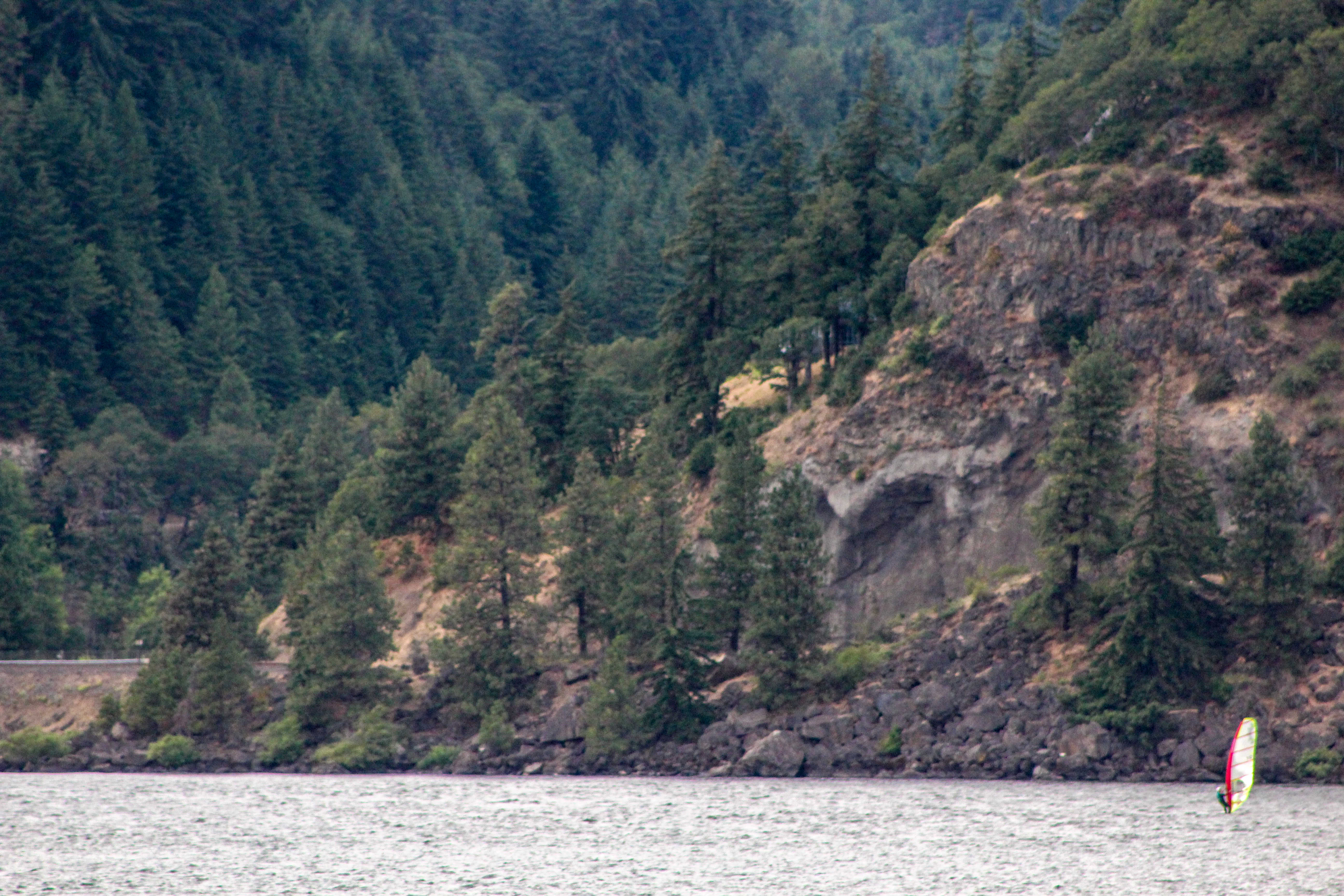 Kiteboard in the Columbia River Gorge