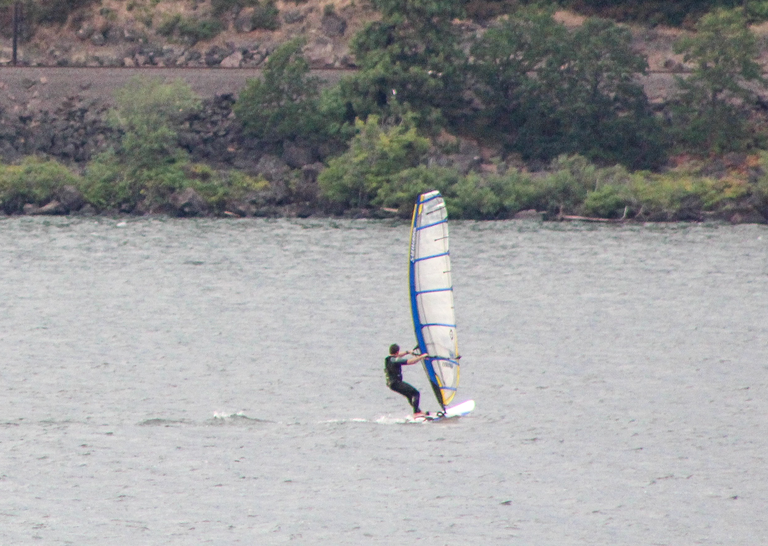 Kiteboard in the Columbia River Gorge