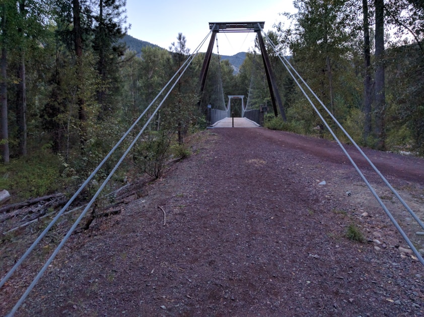 Hike to the Tawlks Foster Suspension Bridge, Winthrop, Washington