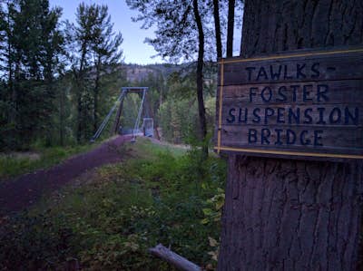 Hike to the Tawlks Foster Suspension Bridge