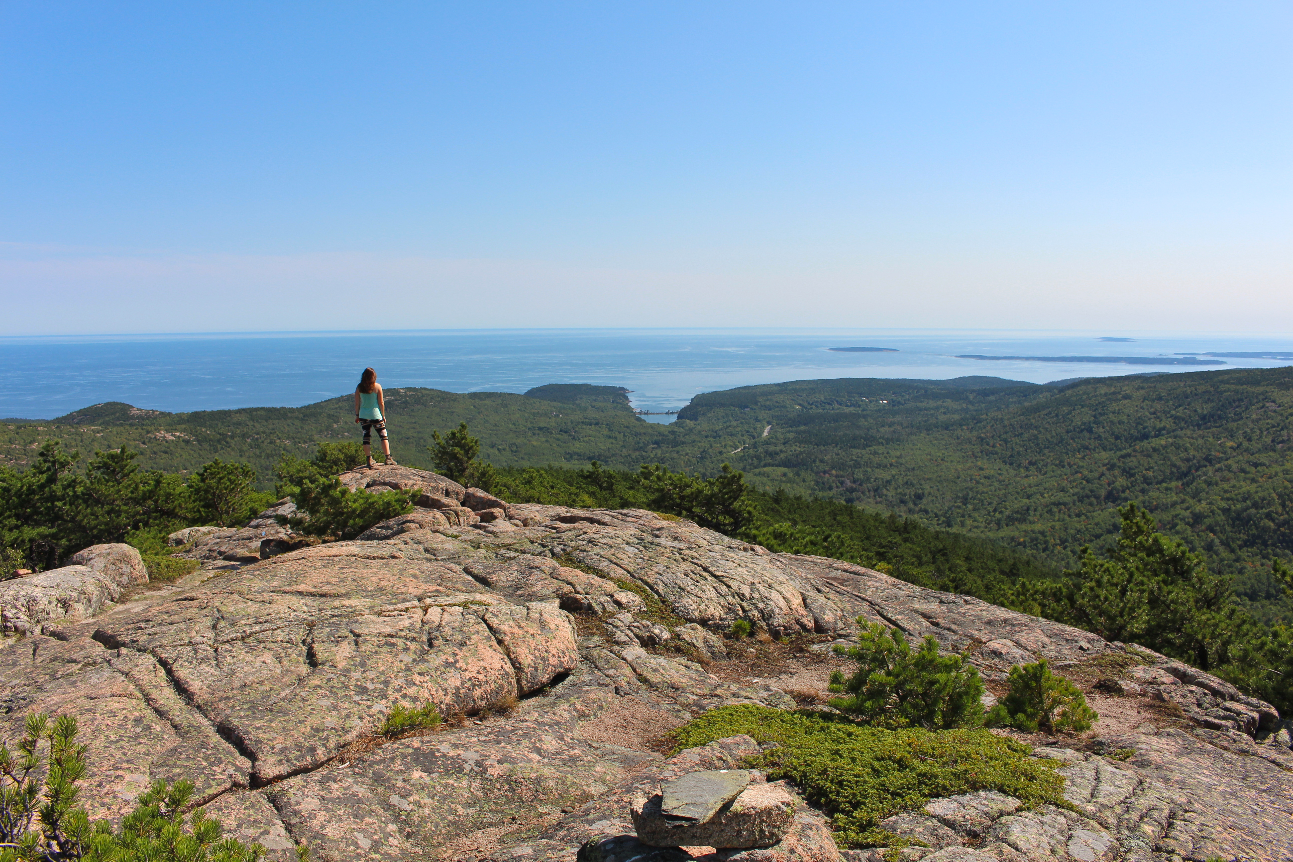 Summit Dorr Mountain via the Ladder Trail, Bar Harbor, Maine